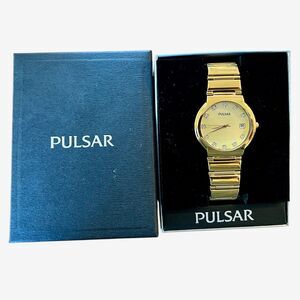 Pulsar Men's Japanese Quartz Watch, Gold-Plated, New Battery